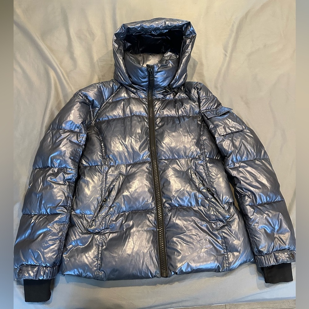 S13 New York‎ Shiny Black Puffer Jacket